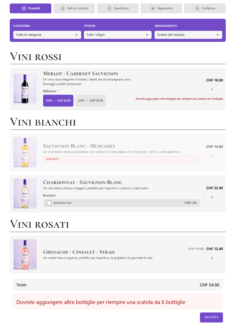 Schermata 1 del plugin Pay4All Shop